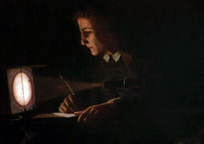 Jeremiah Horrocks beobachtet den Venustransit 1639